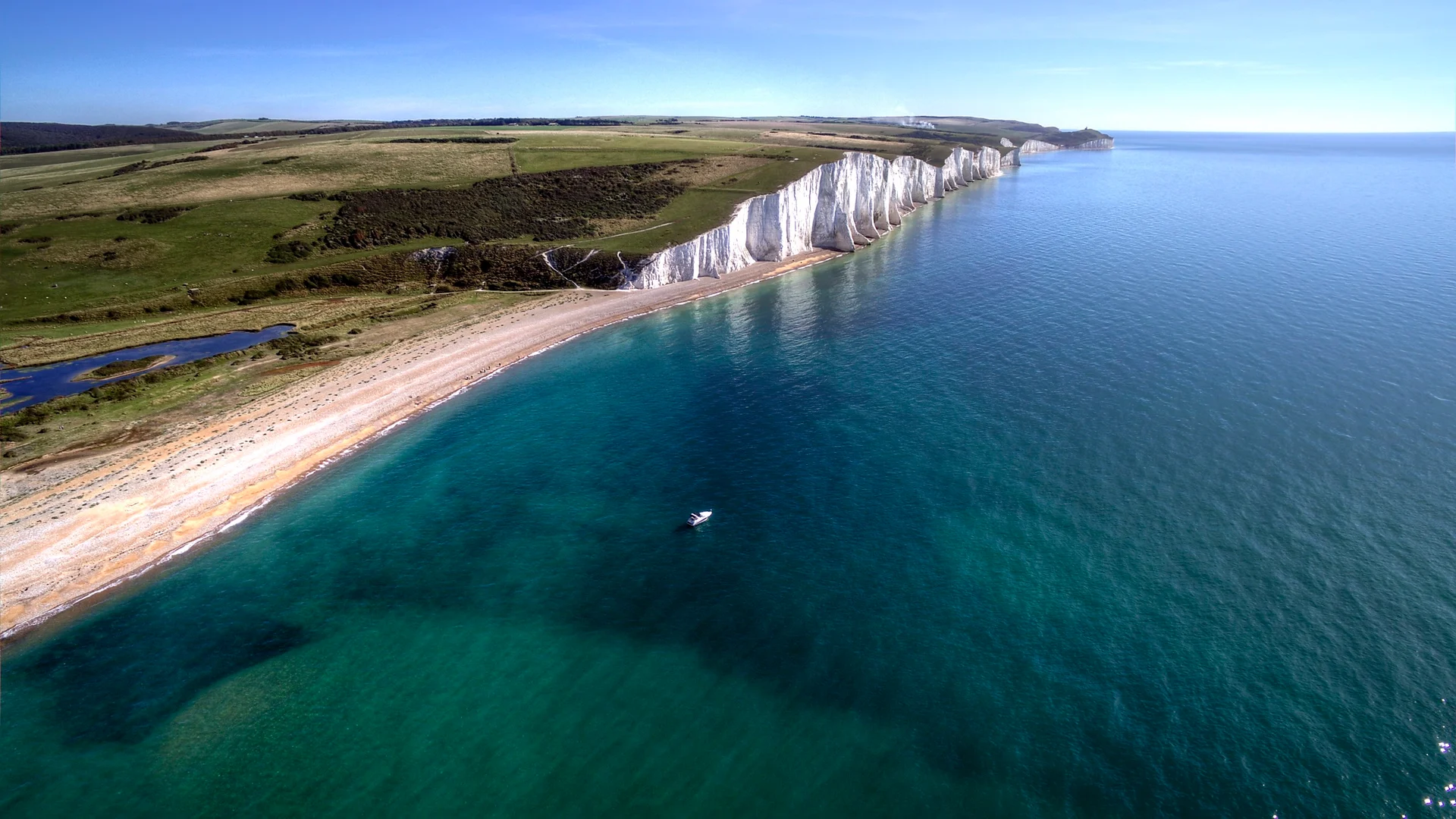 Cuckmere Haven and the Seven Sisters photographed by Marc Pinter.